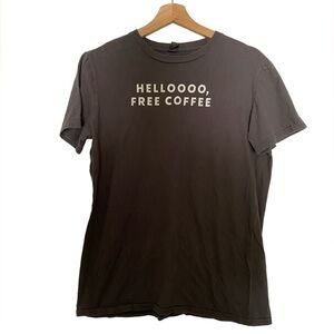 STARBUCKS REWARDS HELLO FREE COFFEE TEE SHIRT SIZE MEDIUM
